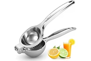 COKORA Lemon Squeezer Manual, Large Handheld Metal Lemon Juicer Squeezer Dishwasher Safe, Heavy Duty Lemon Press Squeezer is 