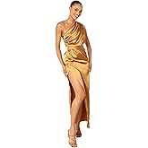 Petal & Pup Womens Nadia One Shoulder Maxi Dress
