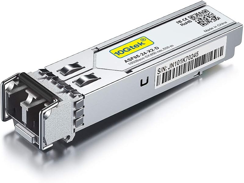 10Gtek 1G SFP SX Multimode Transceiver UF-MM-1G for Ubiquiti UniFi 550m LC