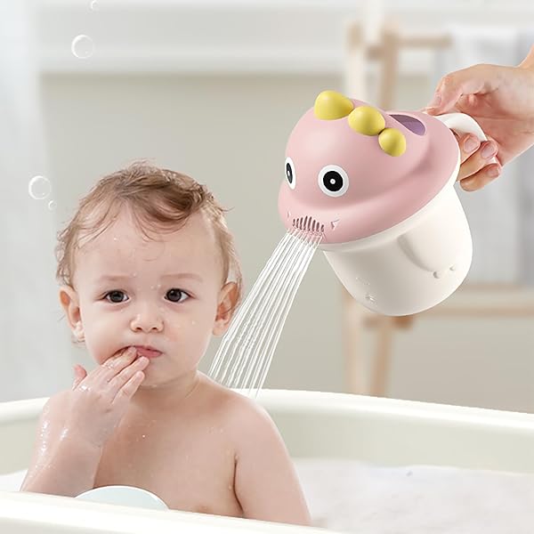 Children's Shampoo Cup, Cute Cartoon Baby Shampoo Shark Cup Bailer, Newborn Baby Toddler Bath Shampoo Shower Scoop, 6.3inch/16cm