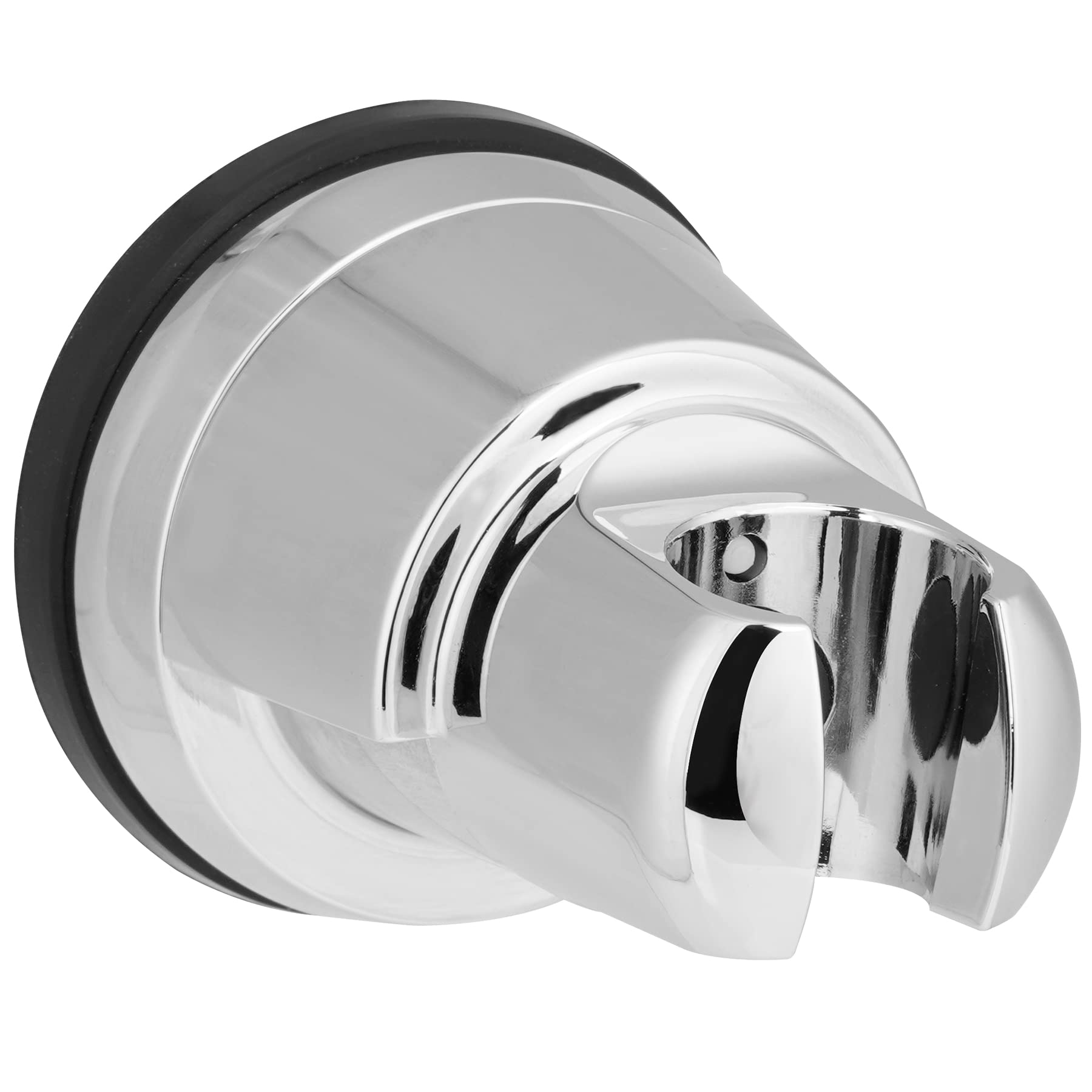 Photo 1 of Hibbent Vacuum Suction Cup Shower Head Holder, Removable Shower Head Bracket, Height Adjustable Shower wand Holder & Wall Mount ABS Plastic Suction Holder for Handheld Shower Head, Chrome Finish