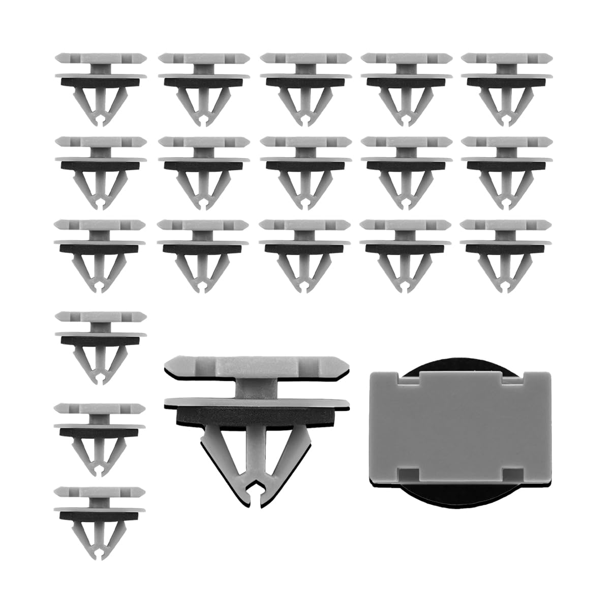 Photo 1 of zipelo 20 PCS Rocker Moulding Clips, Car Fender Exterior Trim Clips, Replacement OEM Number: 68172491AA 68271803AA 68395627AA 11571175, 12mm Auto Rocker Flare Moulding Clips, Car Accessories