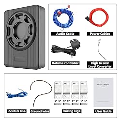 litillbuly 10 Inch 800W Car Subwoofer,Slim Under