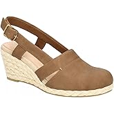 Juliet Holy Womens Wedges Sandals Platform Espadrilles Slingback Closed-toe Clogs Sandals