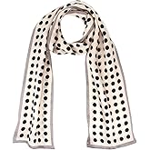 ANDANTINO 100% Silk Scarf for Women 58”*6.3” Long Shawls for Headscarf and Neck- Oblong Hair Wraps with Gift Packed