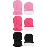 Sarfel 3 Pairs Baby Mittens Winter Toddler Mittens Warm Fleece Infant Gloves for Kids Toddler Winter Gloves for Boys Girls