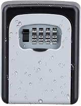 ZHEGE Key Box Wall Mounted 4 Digit Combination Lock Safe for Home Garage Office view 1