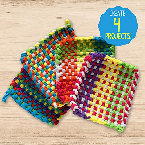 Made By Me Easy Steps Weaving Loom — Beginner Loom — DIY Potholders — Weaving Loom For Kids Ages