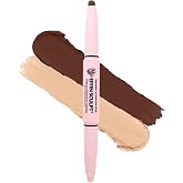 KimChiChic Beauty Effn Sculpt Dual-Ended Highlighter &amp; Contour Stick Makeup | Blendable Cream Contour Stick for Face Shaping with Mango Seed Butter, Vitamin E &amp; Sweet Almond Oil, Cruelty-Free, 02 Medium