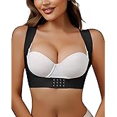 USEASY Front Closure Back Posture Corrector for Women Posture Correcting Adjustable Back Support for Women Bras Chest Shaper