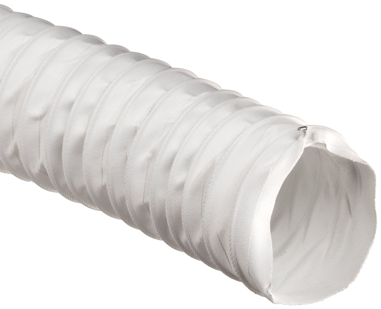 Flexaust White Polyester Duct Hose, White, 3" ID, 25' Length Amazon.sg