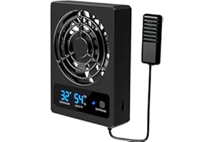 Ventilation Fan for Reptile Tank Cooling Fan Dehumidifier with LED Display for Rainforest Terrarium Vivarium Improving Air Circulation for Amphibians Reptiles Snakes Snake Enclosure