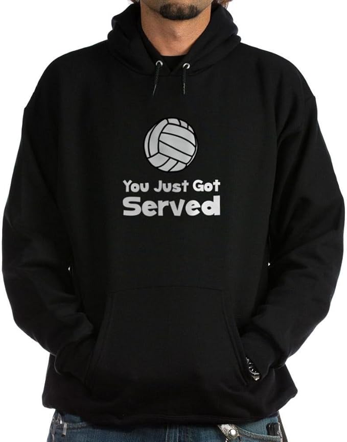 CafePress Volleyball Served Hoodie (dark) Sweatshirt Amazon.co.uk