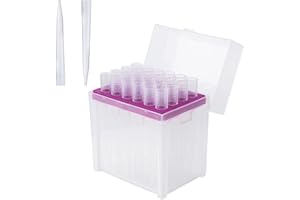 5ml Pipette Tips - Four E's Scientific Universal 5000ul Pipette Tips Racked RNase/DNase Free & Pyrogen Safe, Autoclavable, 1 