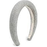 LELET NY Women's Simone Cashmere Padded Headband, Heather Grey, One Size