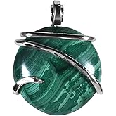 Malachite Pendant Necklace 925 Sterling Silver by Isabella Roth