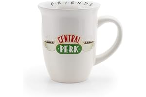 Silver Buffalo Friends Central Perk Logo Wide Rim Ceramic Mug, 16 Ounces