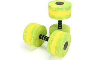 Jellydog Toy Aquatic Exercise Dumbbells, 2PCS Aqua Fitness Barbells, High-Density EVA-Foam Dumbbell Set, Pool Weights Dumbbells Set for Water Aerobics Weight Loss, Pool Fitness, Water Exercise