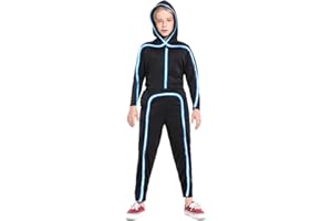 HSCTEK Light Up Child Stick Figure Costume