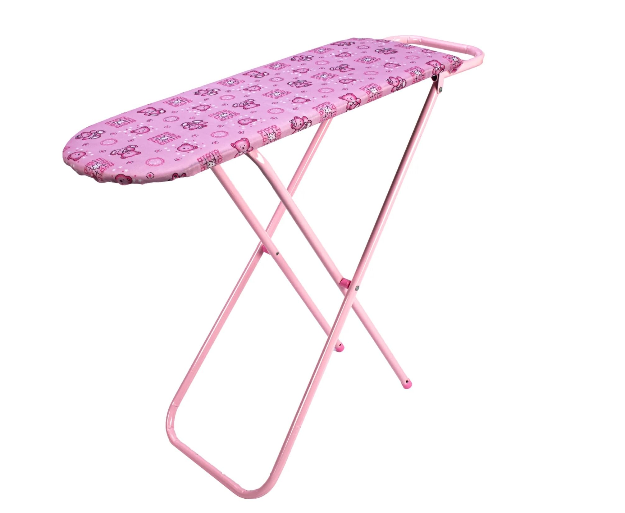 Generic Toy Ironing Board, Pink, Metal Structure Coated Wood Top, Folding, 61 cm (L) x 19 cm (W) x 50 cm (H)