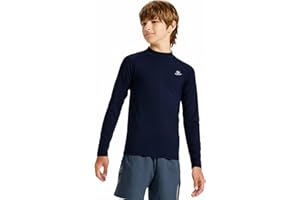 DEVOROPA Youth Boys Compression Thermal Shirt Long Sleeve Kids Fleece Baselayer Soccer Baseball Undershirt Slim/Regular/Husky