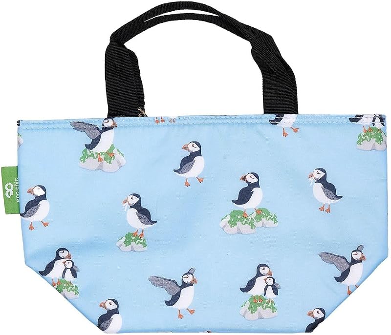 ECO CHIC Eco Chic Lightweight Foldable Insulated Lunch Bag Blue