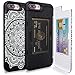 iPhone 7 Plus Case, TORU [iPhone 7 Plus Wallet Case Pattern Mandala] Dual Layer Hidden Credit Card Holder ID Slot Card Case with Mirror for iPhone 7 Plus (2016) / iPhone 8 Plus (2017) - Dreamcatcher