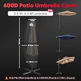 Zettum Cantilever Parasol Cover 3m-4m 600D PU UV Waterproof Large Cover view 2