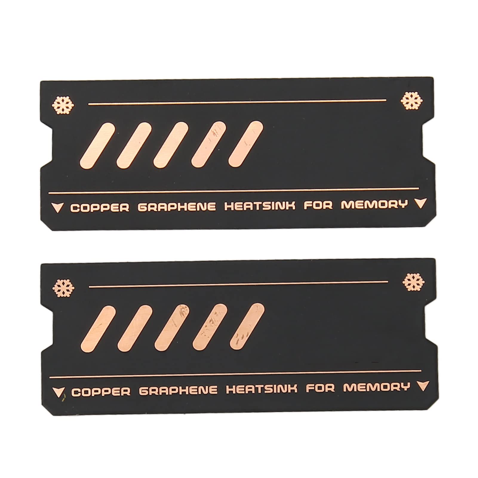 Cuifati 2pcs DDR5/DDR4 Ram Cooling Heatsink Graphene Fast Conduction Stable Durable Copper Heat Sink for DDR4 DDR5 Laptop Memory