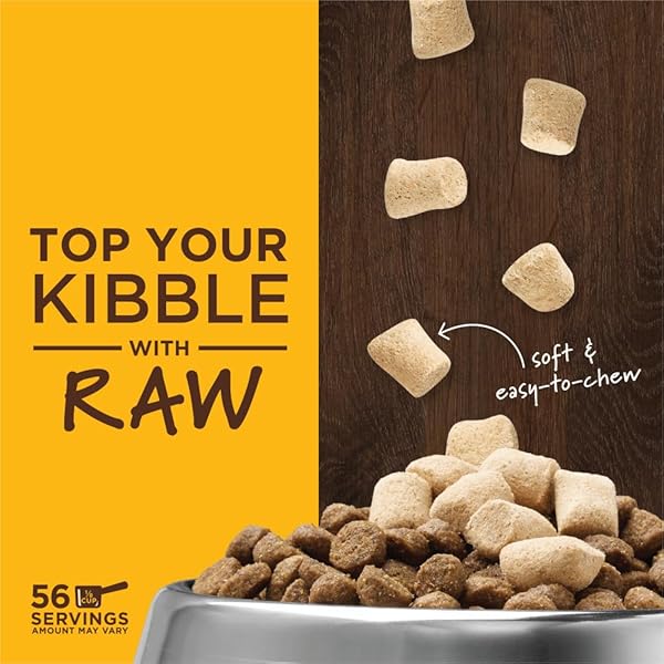 INSTINCT RAW BOOST MIXERS, FREEZE DRIED DOG FOOD TOPPER, GRAIN FREE – CAGE FREE CHICKEN, 14 OZ. BAG