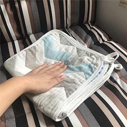 ARNZION Burp Cloths Large 20” by 10” 6 Layers Muslin Versatile Baby Boys Washcloths Nursing Cloths for Babies 100% Cotton 3 Pack - Thumbnail 5