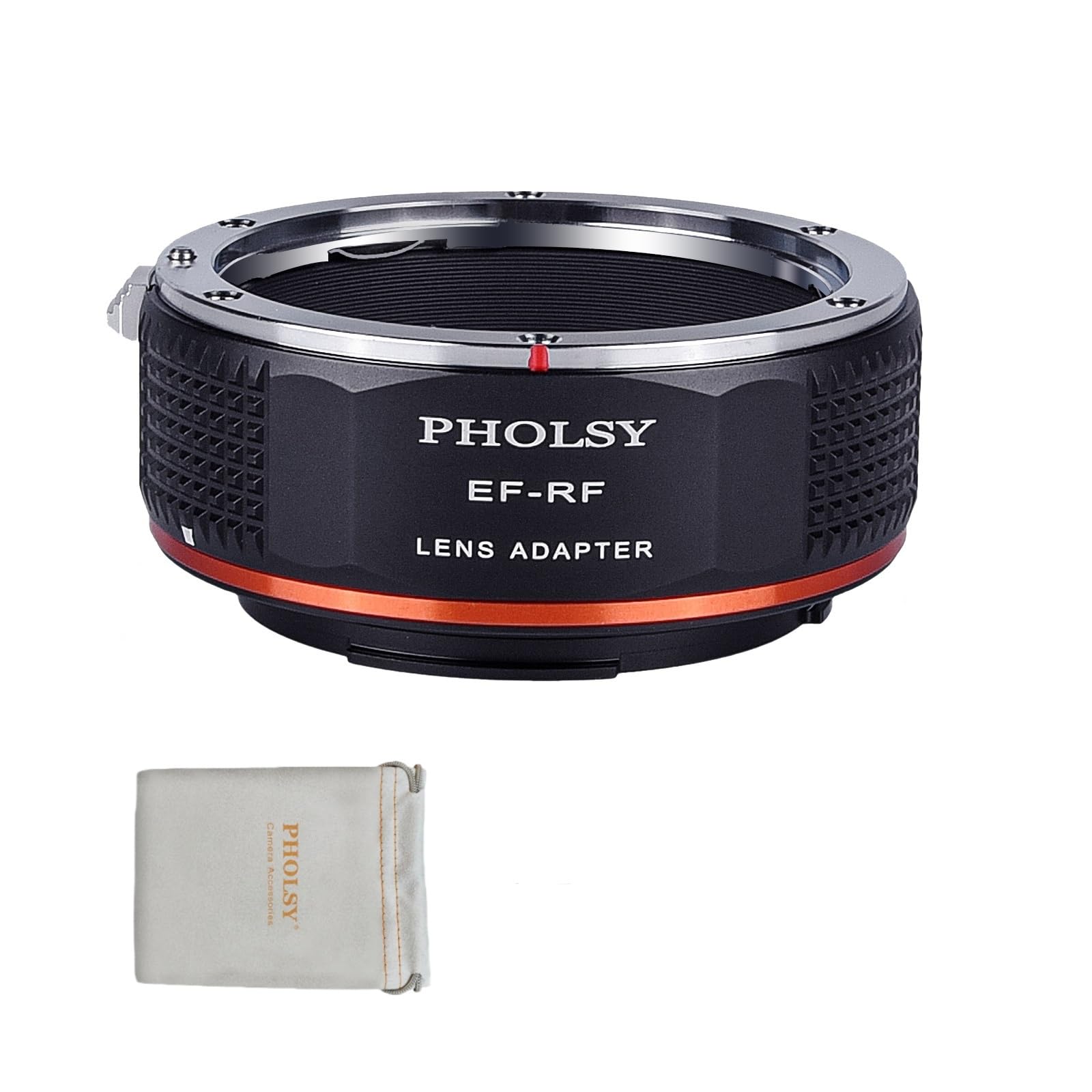PHOLSY Lens Mount Adapter Manual Focus: Compatible with Canon EF (EF-S) Lens to Canon RF (EOS R-Type) Camera Body