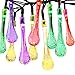 Syhonic 30 LED Solar String Light Waterproof 20ft Outdoor Water Drop Fairy Decor for Christmas, Halloween, Patio, Garden
