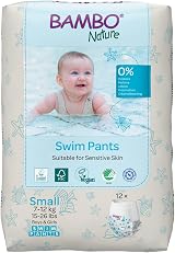 Bambo Nature Premium Swim Nappy Pants Small 7-12 kg Disposable Eco-Labelled