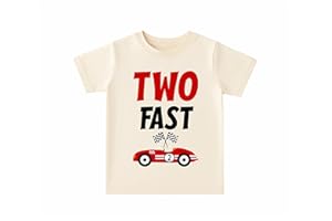 Songbird Celebrations 2nd Birthday Boy Shirt – Two Fast Vintage Race Car Baby Boy Birthday Tee