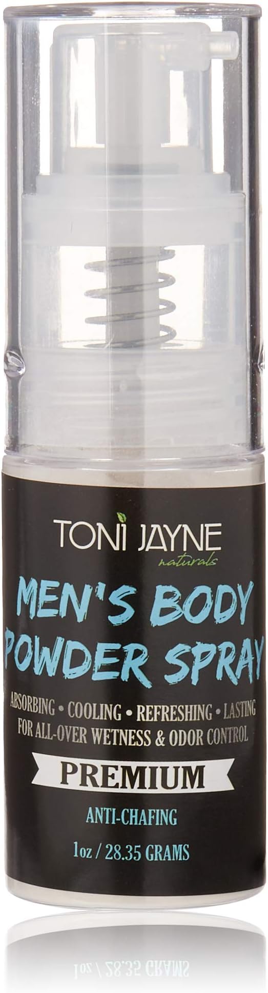 Men's Body Powder Spray by TJ Naturals: Fresh Aloe Body Spray for Men | Full Body Odor Control Spray| Natural Anti-Sweat, Anti-Chafing, Anti-fungal, prevents jock itch, Foot Powder | Non Talc | 1oz