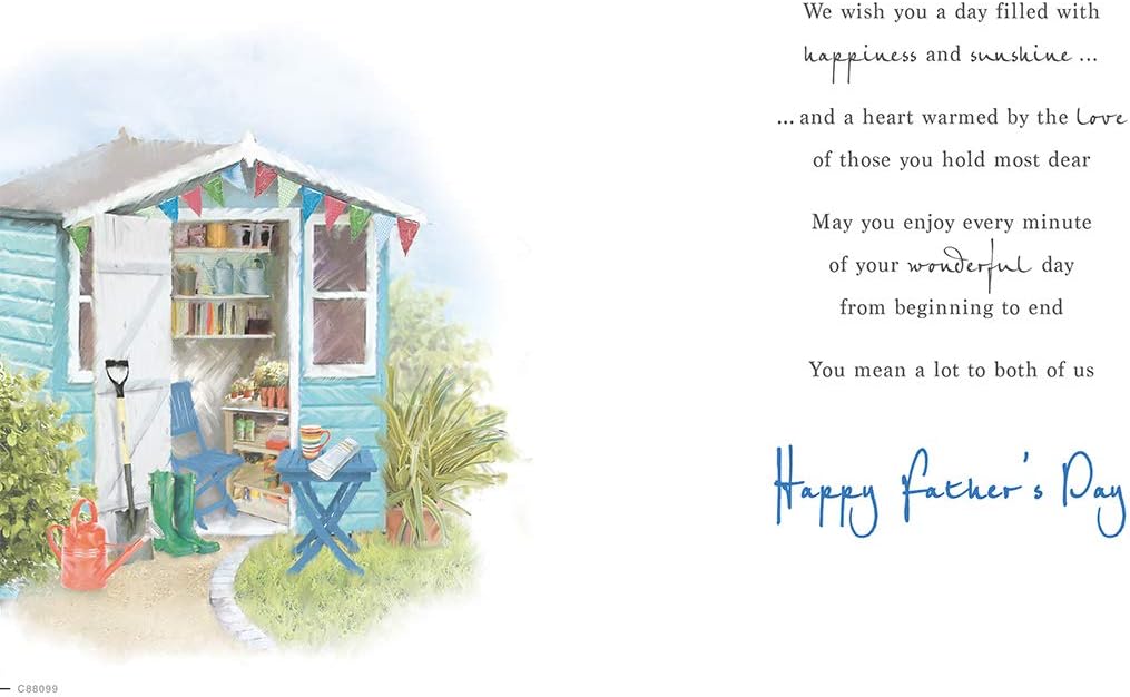 Regal Publishing Father's Day Card From Both Of Us - 9 x 6 inches, multi-color - Image 3