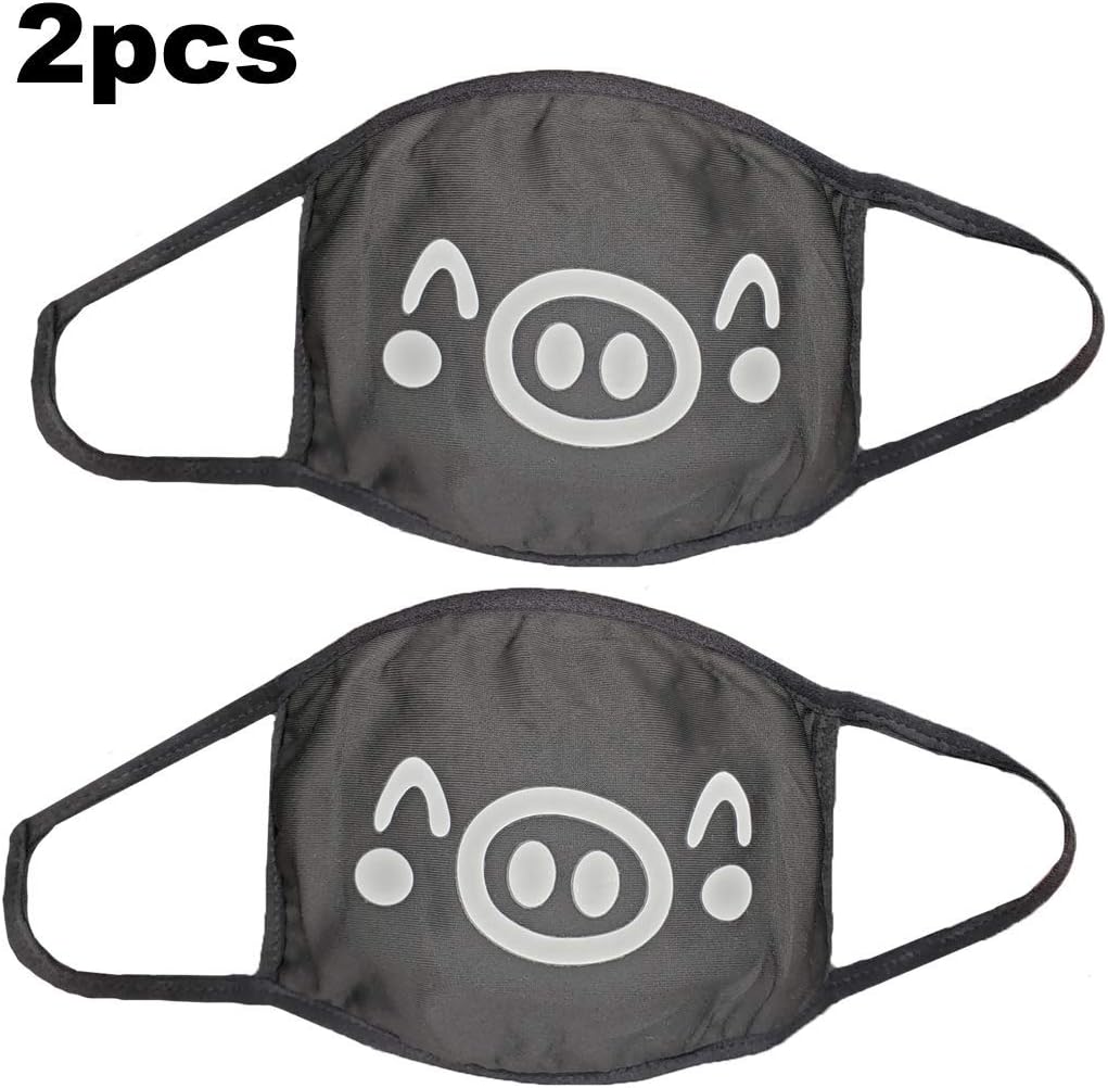 MASKGUARD Reusable Kawaii Anime Face Mask - Washable Mouth Cover for Anti Dust, Great for Outdoors, Sun Protection, Riding, Cosplay, Airplanes, Travel