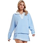 IUK Women's Golf Outfits 2 Piece Tennis Skirt Set Long Sleeve Half Zip Warm Pickleball Clothes Winter Skirt Sets with Pockets