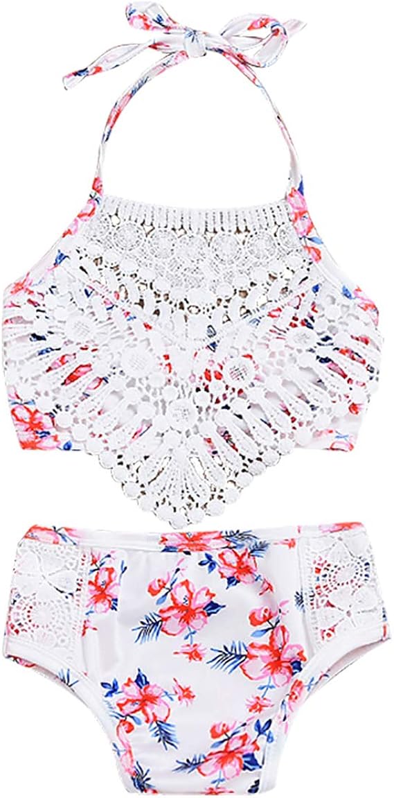 Amazon Iiniim 女の子 水着 子供 キッズ ガールズ 競泳水着 水泳教室 パレート スイムウェア ビキニ 子供用 ジュニア フリル ビキニセット 快適 子供服 海水浴 女の子 水着 水着 通販
