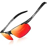 DADA-PRO Polarized Sunglasses Men Sport Driving Sun Glasses Ultralight Al-Mg Mirrored Shades UV400 Protection