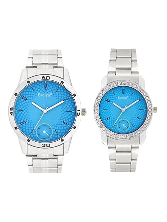 Analog Stainless Steel Watches for Lovely Couple -Eve-699-652