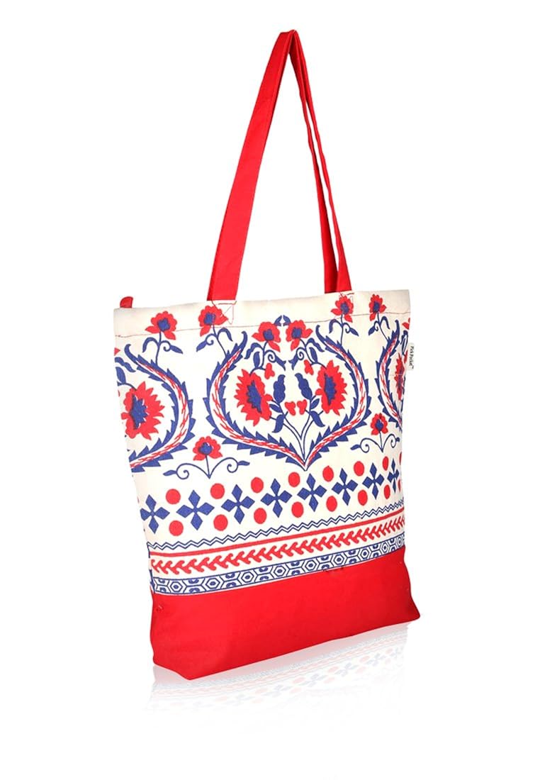 pick pocket women's tote bag (red)