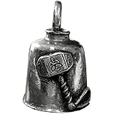 Pewter Motorcycle Gremlin Bell Compass Directions Nautical Made in the USA