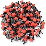 KINGSO 100pcs Plastic Adjustable Emitter Dripper Micro Drip Irrigation Sprinklers Watering System