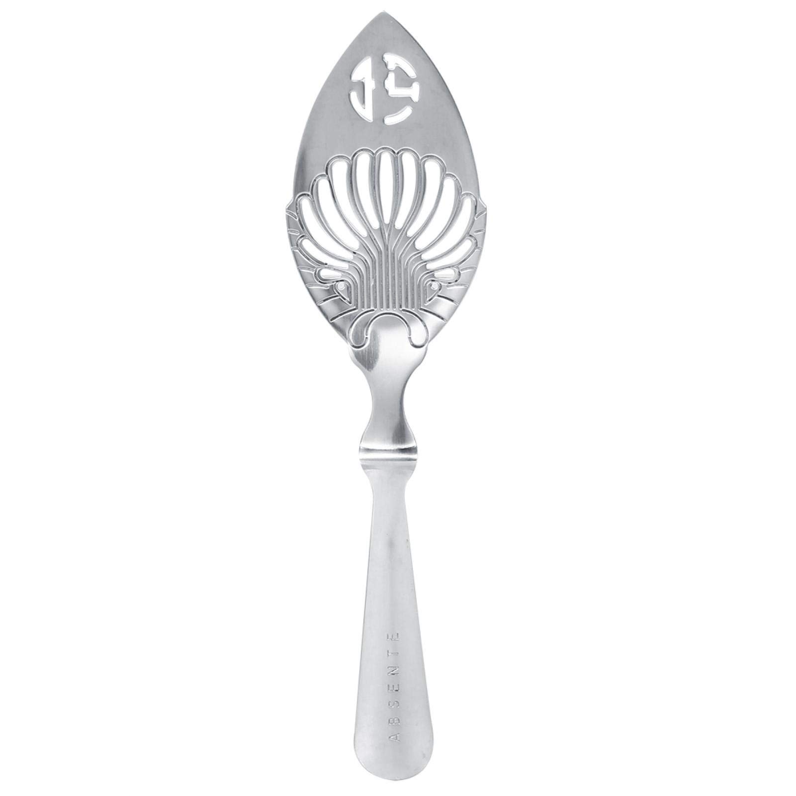 Wormwood Spoon, Stainless Steel Absinthe Spoon with 5 Different Types, Bar Cocktail Glass Cup Drinking Filter(D)