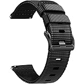 Rugged Nylon Watch Bands Compatible with Garmin Venu 3/Venu 2/Forerunner 265/255/Vivoactive 4, 22mm Quick Release Watch Band for Galaxy Watch 3 45 mm 46mm for Men