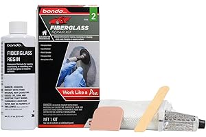 3M Bondo Fiberglass Resin Repair Kit, 00420, 0.45 Pint