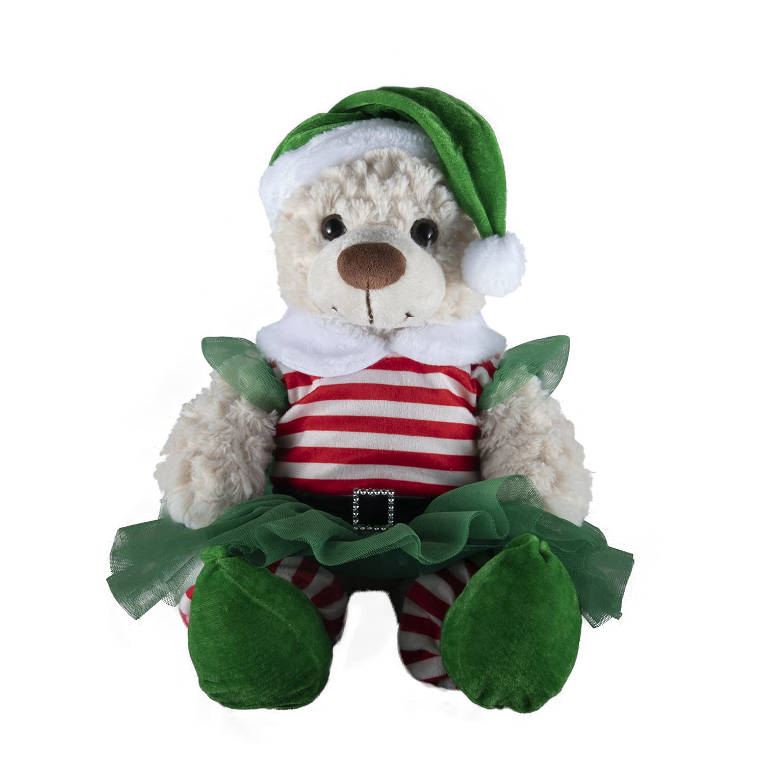 Girl Elf Outfit - Teddy Bear Christmas Clothes - 16"/40cm - BEAR NOT INCLUDED