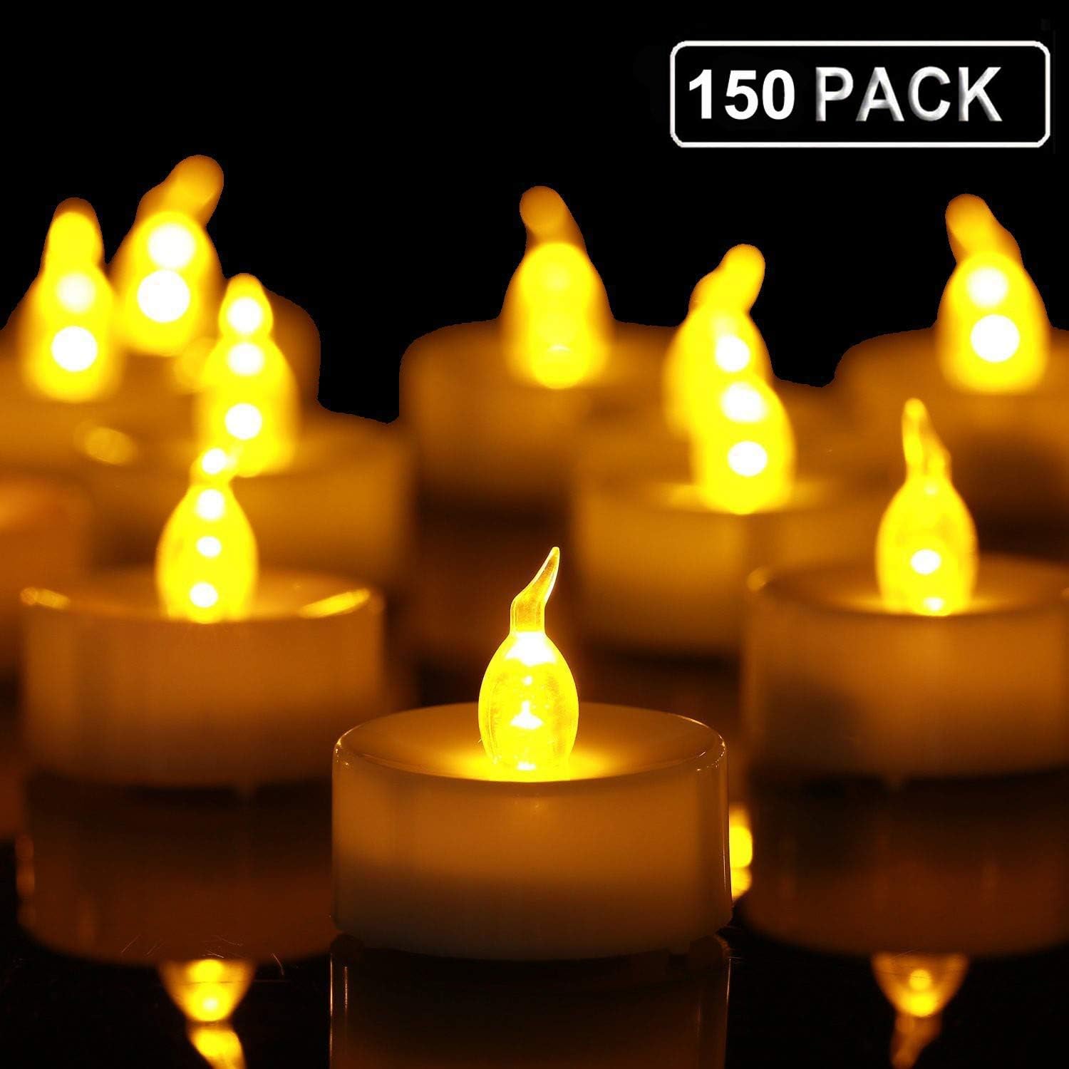 Tea lights,150 Pack Flameless LED Tealight Candles